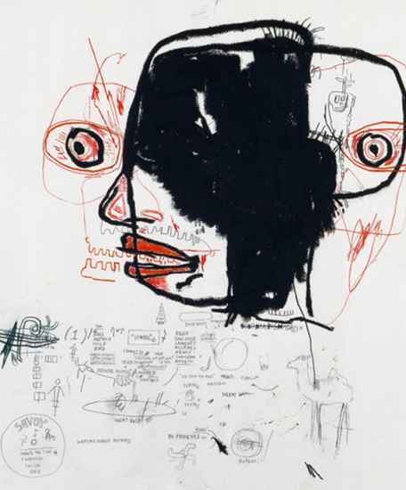Jean-Michel Basquiat, Sans titre (détail), 1985